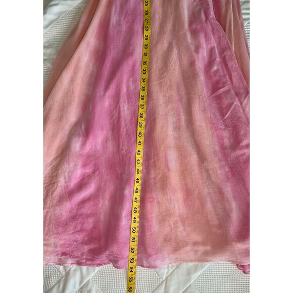 Johnny Was x Amanda Bond Pink Ombre SizeL Handmade in Malibu Boho Flutter Sleeve - Picture 15 of 16